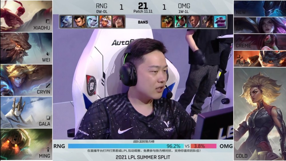 Rookie爆冷击败RNG，高光表现引爆全场！的简单介绍
